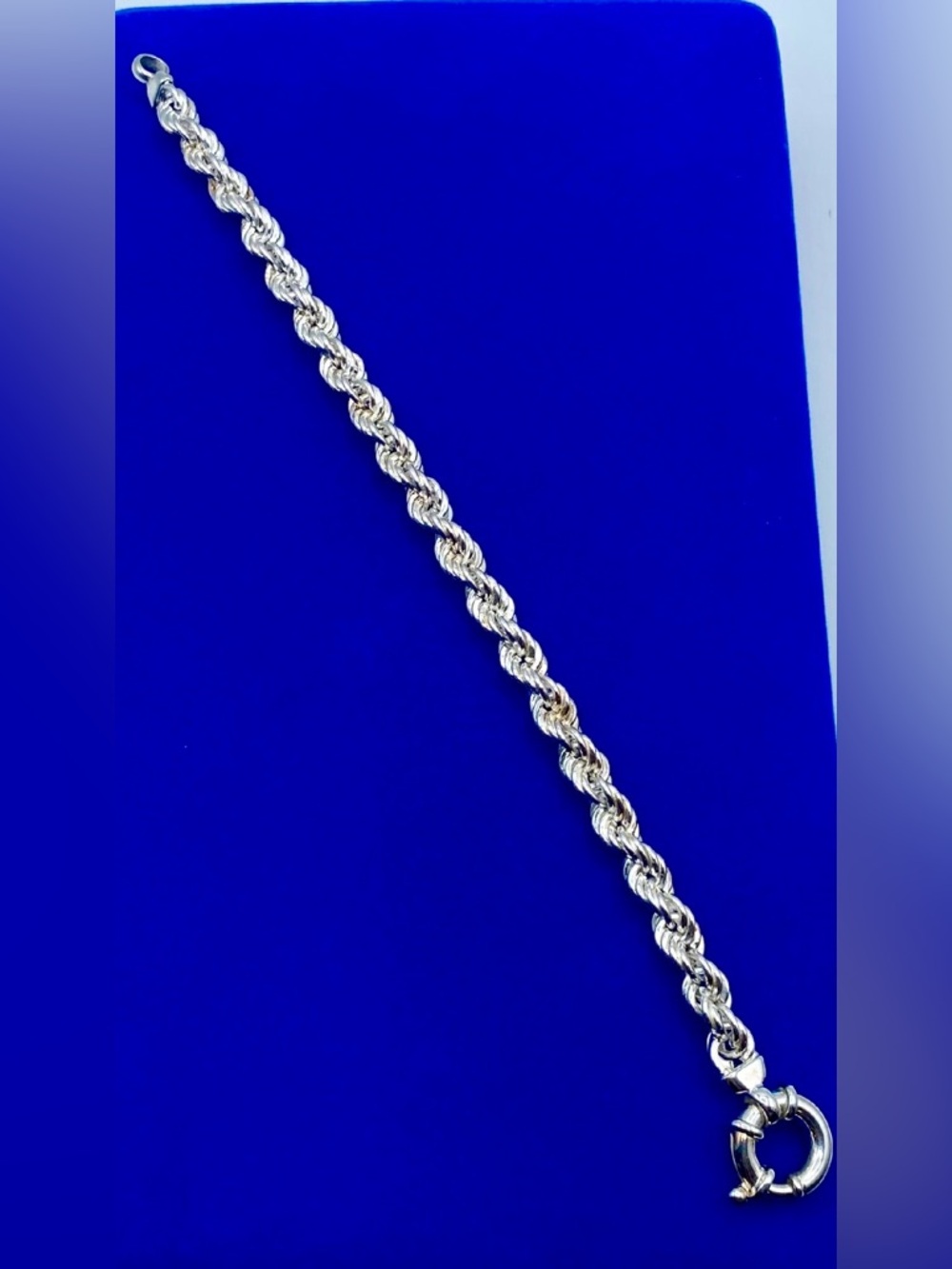 Sterling Silver Milor Italy Twisted Rope Bracelet